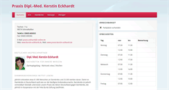 Desktop Screenshot of praxis-kerstin-eckhardt.de