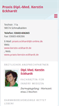 Mobile Screenshot of praxis-kerstin-eckhardt.de