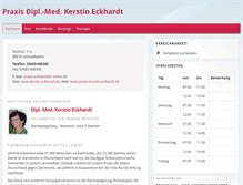 Tablet Screenshot of praxis-kerstin-eckhardt.de